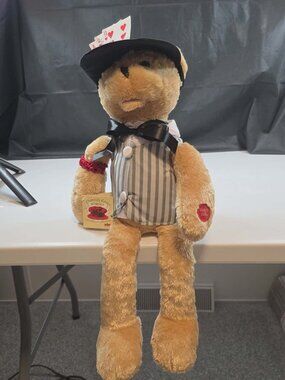 CHANTILLY LANE SINGING BEAR THE GAMBLER MUSIC CARDS POKER PLUSH VINTAGE 1977